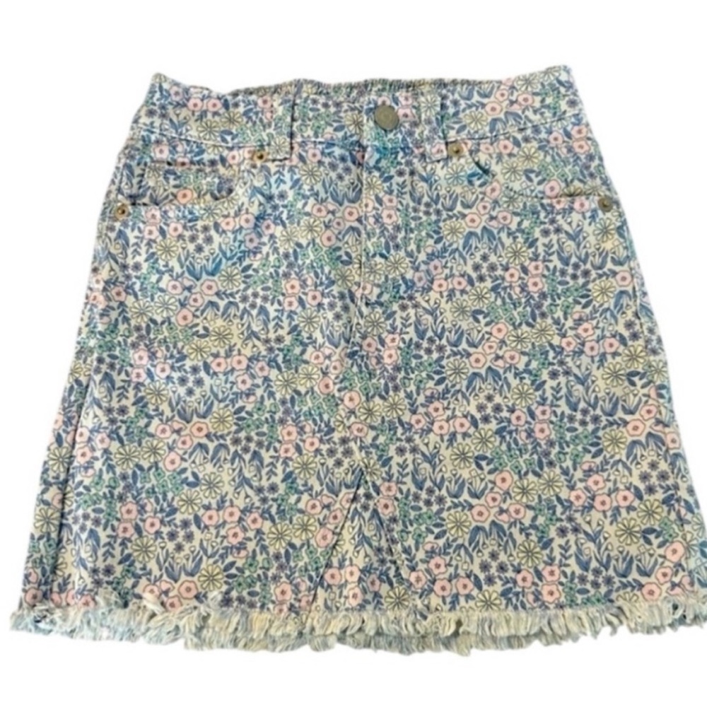 Cat & Jack Girls Floral Print Skirt L(10/12)